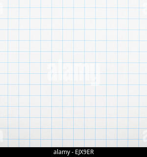 Fragment of a squared piece of paper Stock Photo
