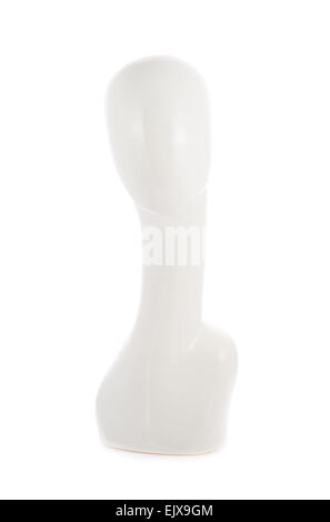 White plastic mannequin head Stock Photo