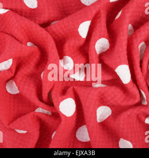 Fragment of a polka dot cloth Stock Photo