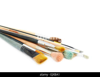Pile of multiple different brushes Stock Photo