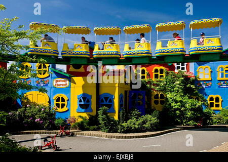 The lego train at Legoland park Stock Photo