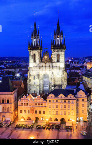 Tyn Cathedral. Prague, Czech Republic Stock Photo