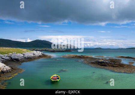 tropical colours at isle of eriskay Stock Photo