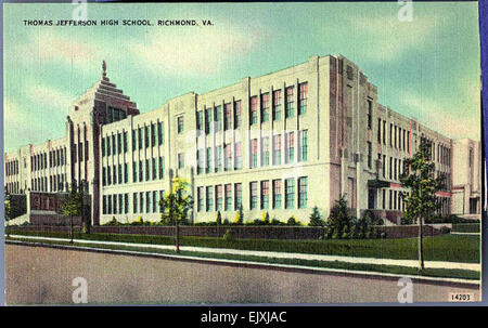 Thomas Jefferson High School, Richmond, Va Stock Photo