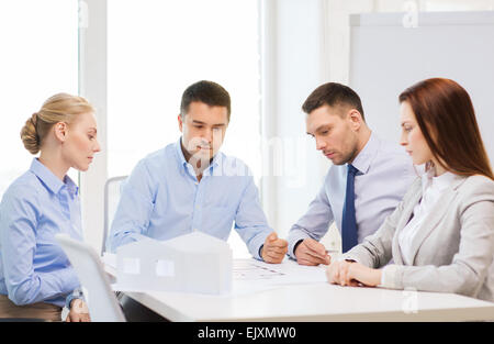 team of architects and designers in office Stock Photo