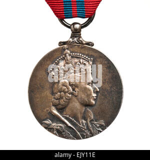 The Queen Elizabeth II Coronation Medal (2nd June 1953) Stock Photo