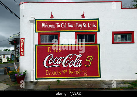 cafe coffee shop refreshments drinks old town bay st louis Stock Photo: 80501292 - Alamy