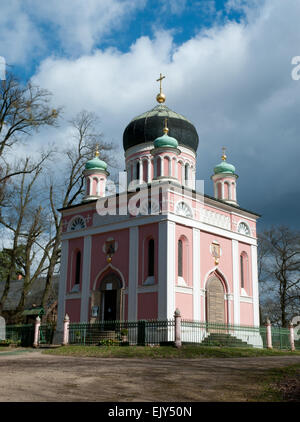 Alexander Nevsky Memorial Church, Russian orthodox church in Potsdam, Germany Stock Photo
