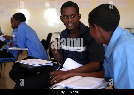 College students at Abaarso School of Technology and Science, Somaliland. Stock Photo