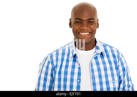 close up portrait of handsome afro American man Stock Photo
