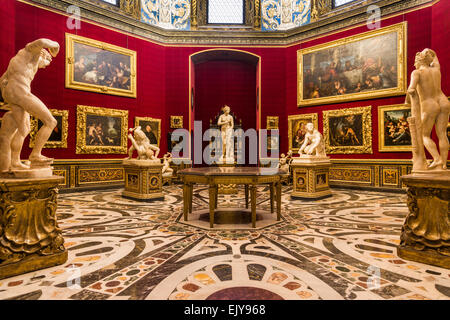 The Tribuna in the Uffizi gallery, Florence, Italy. Stock Photo