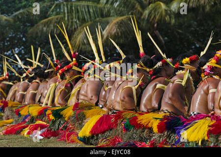 Yapese Women In Traditional Clothing Dancing At Yap Day Festival, Yap ...