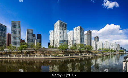 Beijing City, Jianwai SOHO, Chaoyang District, China Stock Photo