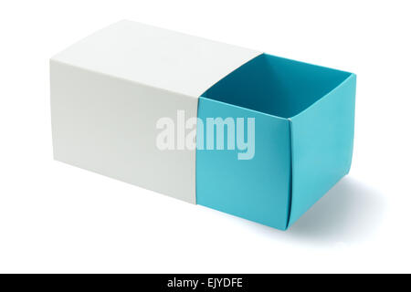 Open Gift Box On White Background Stock Photo