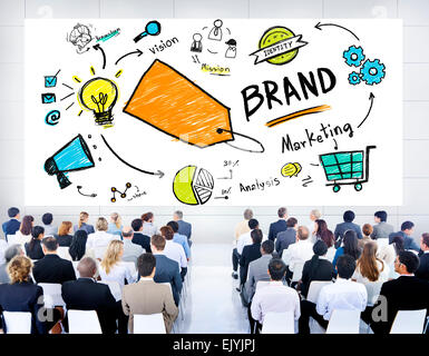 DIverse Crowd People Marketing Brand Concept Stock Photo - Alamy