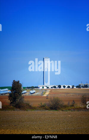 Solar tower plant Stock Photo