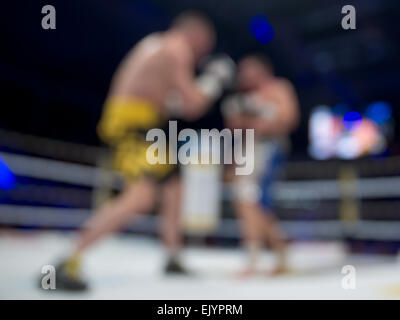Blurred boxing fight. Stock Photo