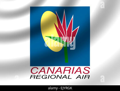 Canarias Regional Air Airline logo symbol icon flag emblem Stock Photo