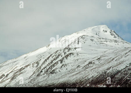 Summit of Sgurr na Lapaich in Glen Affric Stock Photo