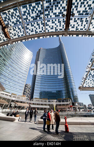 Piazza Gae Aulenti New Porta Garibaldi Milano, Italy Stock Photo