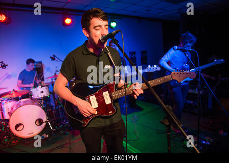 Welsh rock band SWNAMI  performing at Aberystwyth University students union, Wales UK Stock Photo