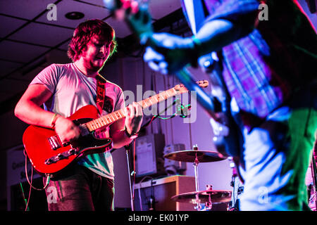 Welsh band UUMAR performing at Aberystwyth University students union, Wales UK Stock Photo