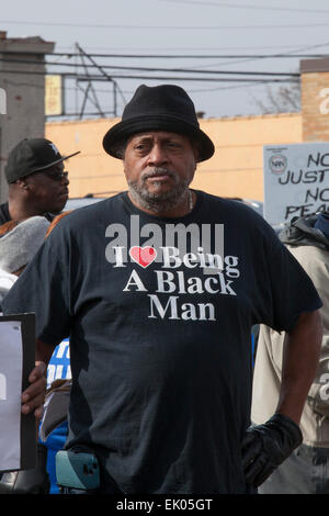 Inkster, Michigan Usa. 3 April 2015. Hundreds Marched To Protest The 