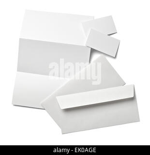 business template envelope Stock Photo