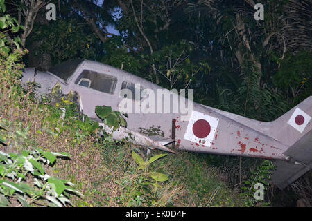 Wreckage of Japanese plane shot down during the attack on Pearl Harbour ...
