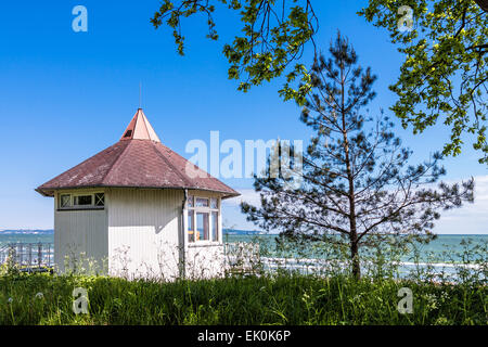 Beach pavilion  in Binz on the island Ruegen (Germany) Stock Photo