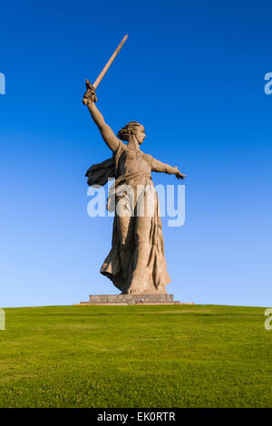 'Motherland calls' memorial in Volgorad (former Stalingrad), Russia. WorldWarII memorial Stock Photo