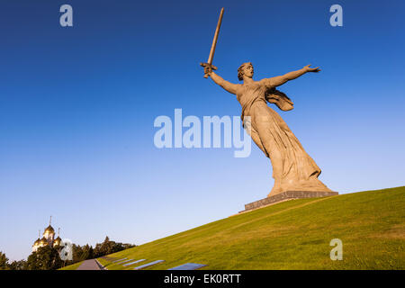 'Motherland calls' memorial in Volgorad (former Stalingrad), Russia. WorldWarII memorial Stock Photo