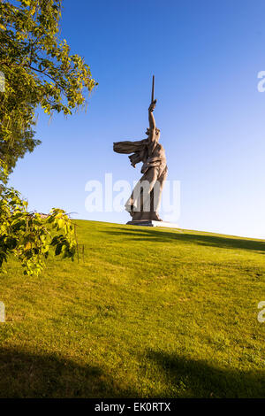 'Motherland calls' memorial in Volgorad (former Stalingrad), Russia. WorldWarII memorial Stock Photo