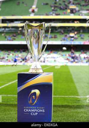 Dublin, Ireland. 04th Apr, 2015. European Champions Cup. Leinster