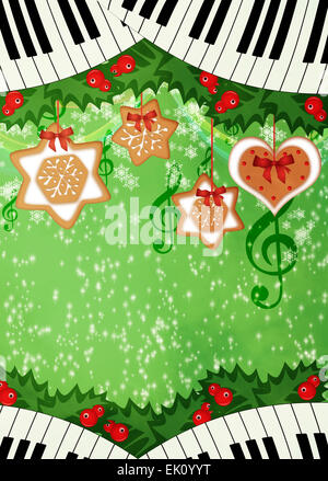 Advent or christmas music concenrt advert poster or flyer background with empty space Stock Photo