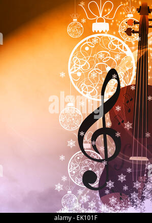 Advent or christmas music concenrt advert poster or flyer background with empty space Stock Photo