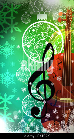 Advent or christmas music concenrt advert poster or flyer background with empty space Stock Photo