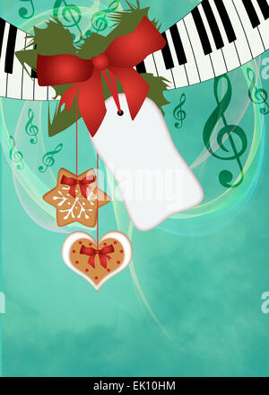 Advent or christmas music concenrt advert poster or flyer background with empty space Stock Photo