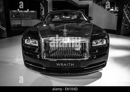 Showroom. Full-size car Rolls-Royce Wraith (2013). Top view Stock Photo ...