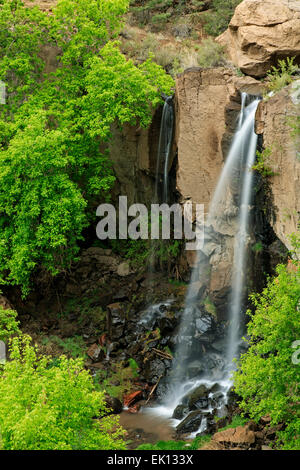 Lower Falls, Falls Trail, Bandelier National Monument, New Mexico USA Stock Photo