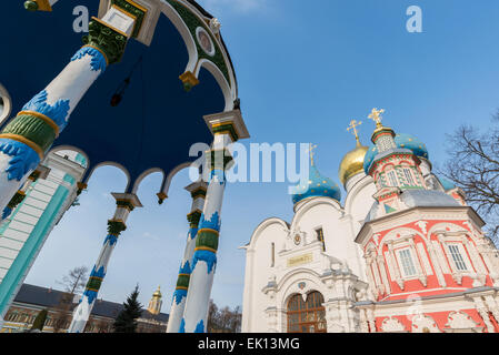 Trinity-Sergius Lavra in Sergiev Posad, Russia. A landmark Stock Photo