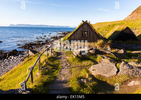 Fishing village in Bolungarvik, Westfjords Iceland Stock Photo