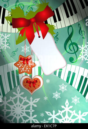 Advent or christmas music concenrt advert poster or flyer background with empty space Stock Photo