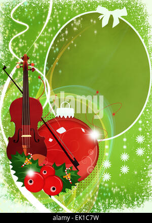 Advent or christmas music concenrt advert poster or flyer background with empty space Stock Photo