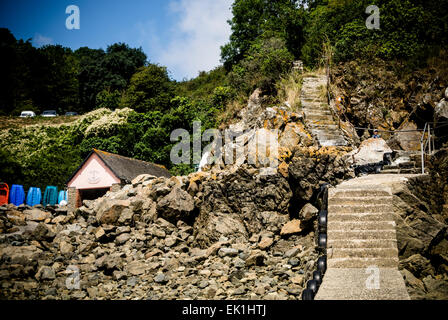 stairways on a slope Stock Photo