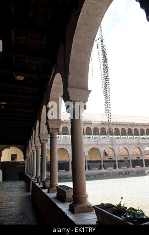 Interior Courtyard In Cusco Stock Photo