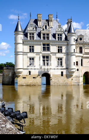 Chateau de Chenonceau in the Indre-et-Loire, France Stock Photo