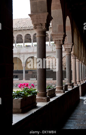 Interior Courtyard In Cusco Stock Photo