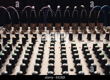 Soundboard knobs Stock Photo