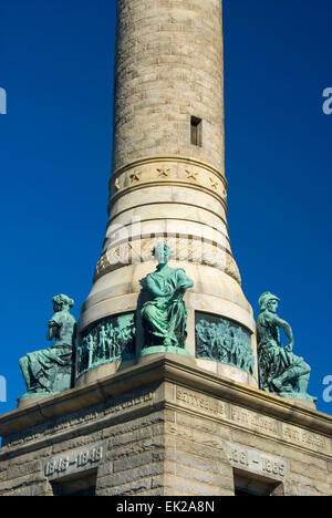 Soldiers & Sailors Monument, East Rock Park, New Haven, Connecticut Stock Photo